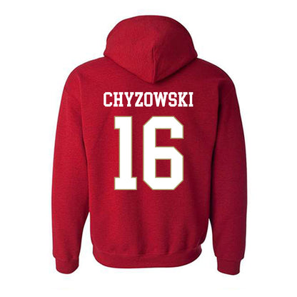 DU - NCAA Men's Ice Hockey : Kyle Chyzowski - Classic Shersey Hooded Sweatshirt-1