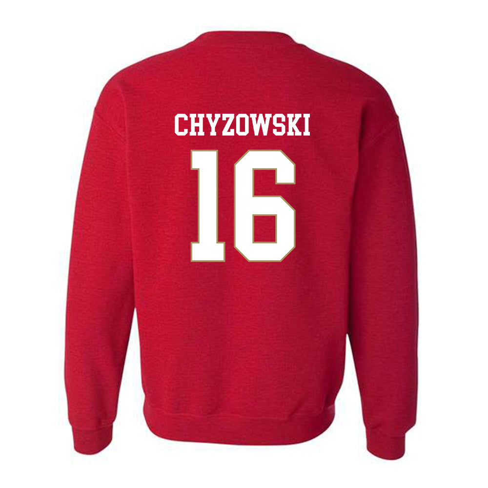 DU - NCAA Men's Ice Hockey : Kyle Chyzowski - Classic Shersey Crewneck Sweatshirt-1
