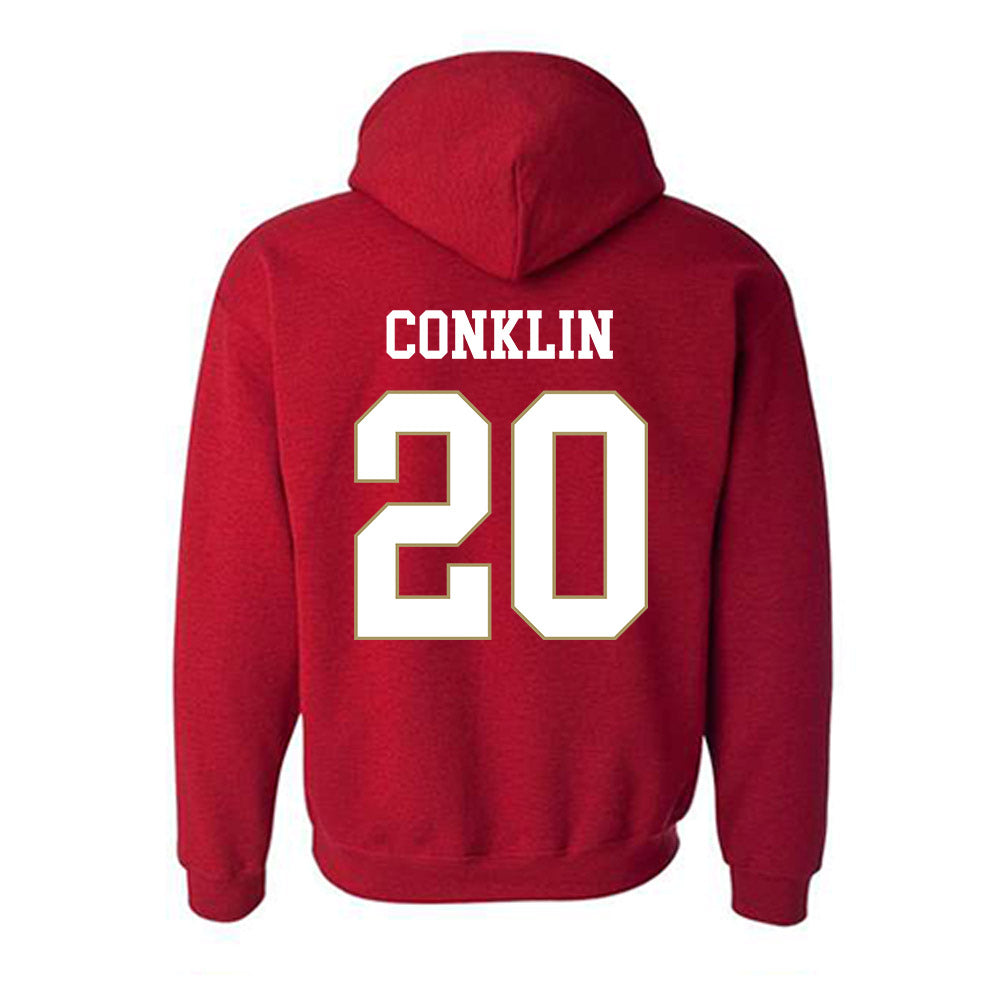 DU - NCAA Women's Volleyball : Abby Conklin - Classic Shersey Hooded Sweatshirt-1