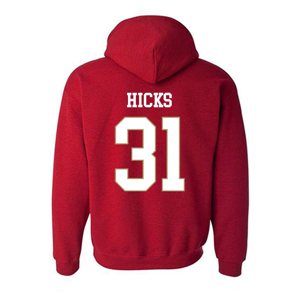 DU - NCAA Men's Ice Hockey : Johnny Hicks - Classic Shersey Hooded Sweatshirt-1
