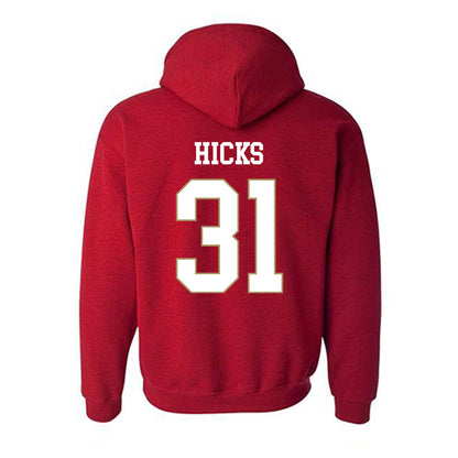DU - NCAA Men's Ice Hockey : Johnny Hicks - Classic Shersey Hooded Sweatshirt-1