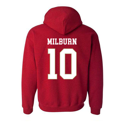 DU - NCAA Men's Ice Hockey : Brady Milburn - Classic Shersey Hooded Sweatshirt-1