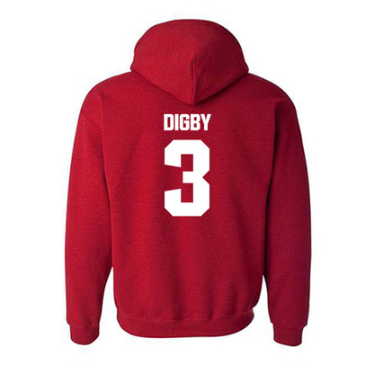 DU - NCAA Men's Lacrosse : Trey Digby - Sports Shersey Hooded Sweatshirt-1