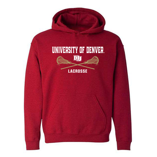 DU - NCAA Men's Lacrosse : Jack Dspain - Sports Shersey Hooded Sweatshirt-0