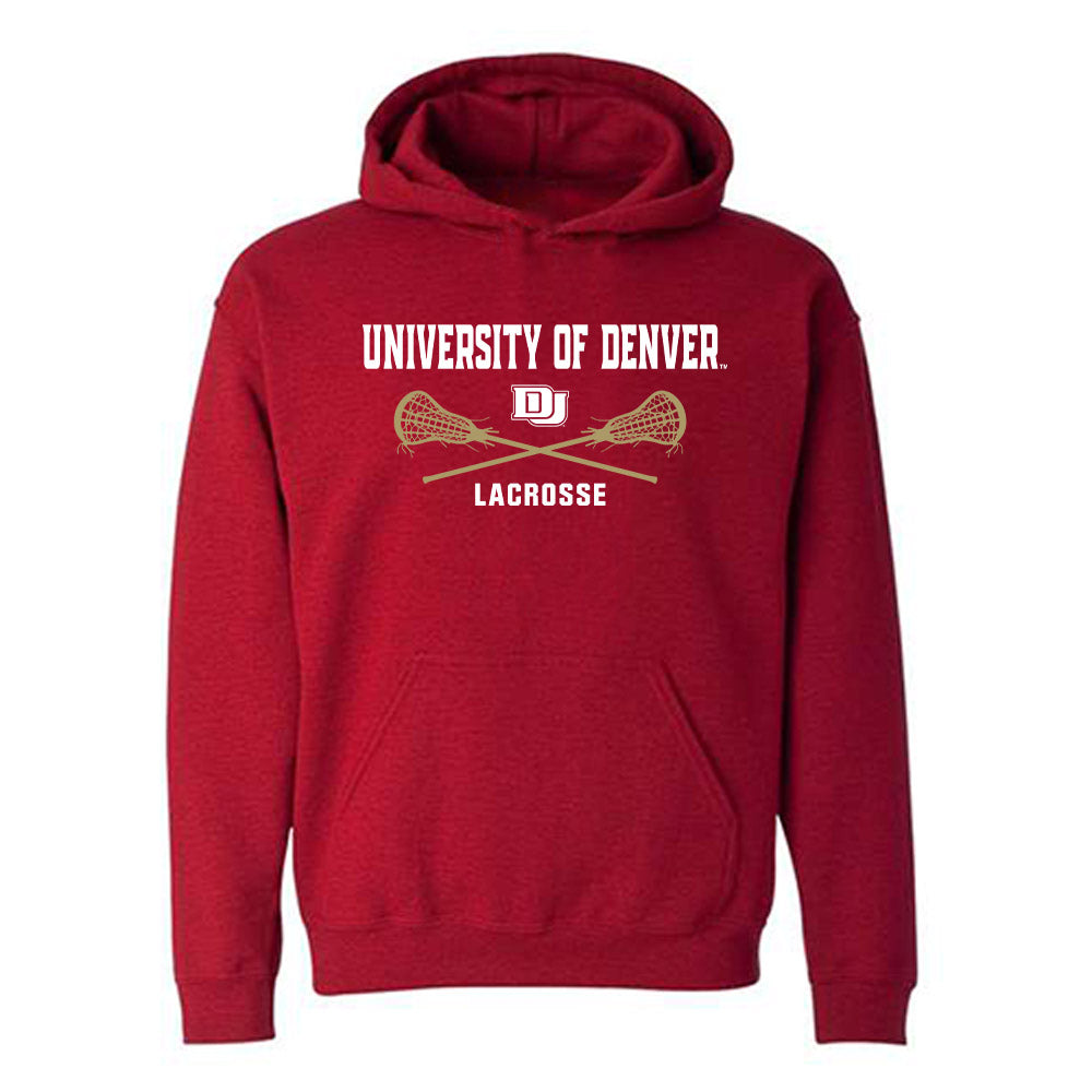 DU - NCAA Men's Lacrosse : Brody Davis - Sports Shersey Hooded Sweatshirt-0