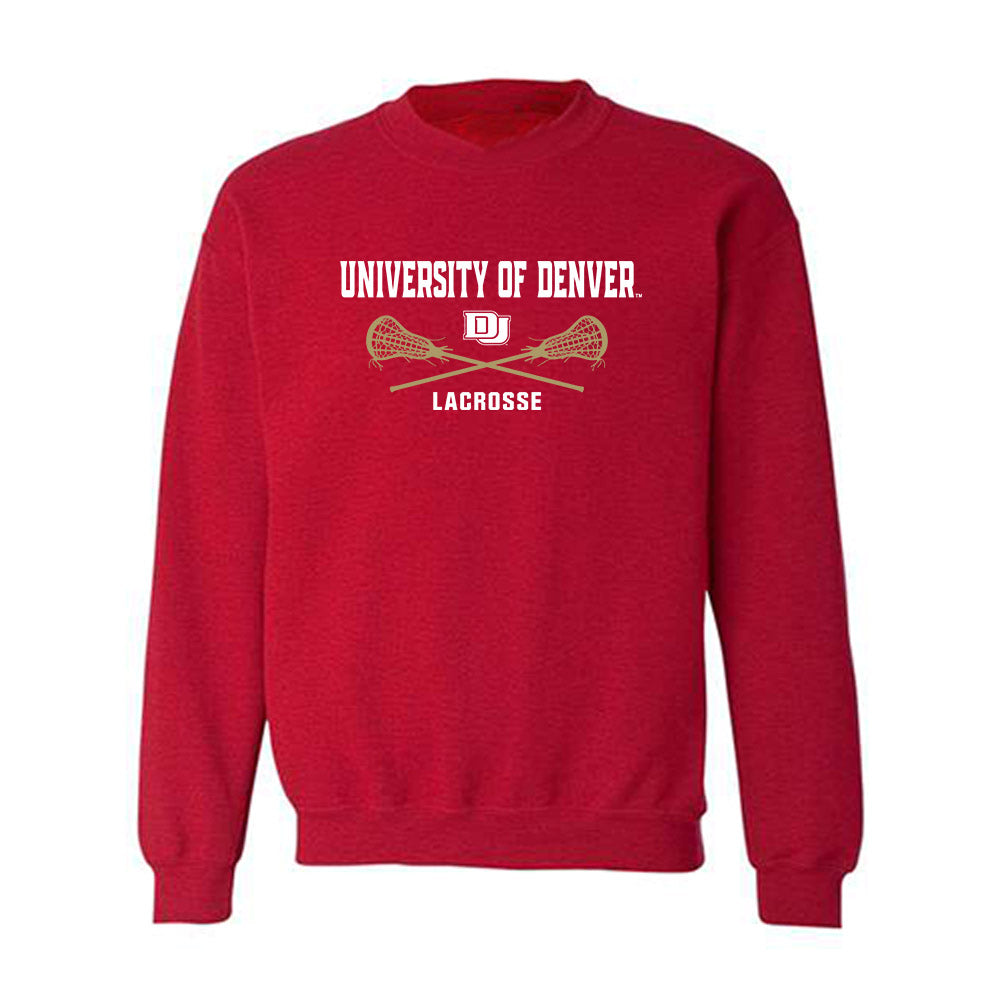 DU - NCAA Men's Lacrosse : Jack Dspain - Sports Shersey Crewneck Sweatshirt-0