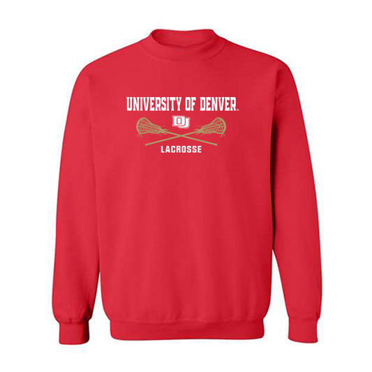 DU - NCAA Men's Lacrosse : Steele Crissman - Sports Shersey Crewneck Sweatshirt-0