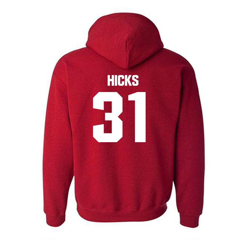 DU - NCAA Men's Ice Hockey : Johnny Hicks - Classic Shersey Hooded Sweatshirt-1
