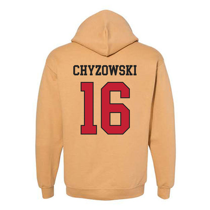 DU - NCAA Men's Ice Hockey : Kyle Chyzowski - Classic Shersey Hooded Sweatshirt-1