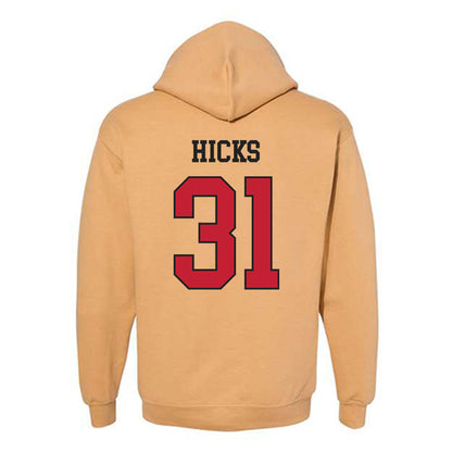 DU - NCAA Men's Ice Hockey : Johnny Hicks - Classic Shersey Hooded Sweatshirt-1