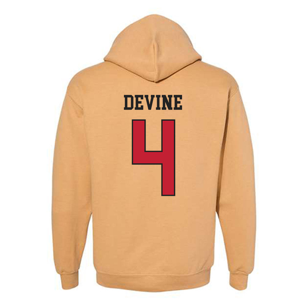 DU - NCAA Men's Ice Hockey : Jack Devine - Classic Shersey Hooded Sweatshirt