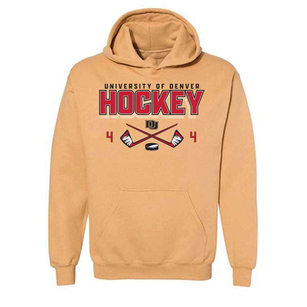 DU - NCAA Men's Ice Hockey : Jack Devine - Classic Shersey Hooded Sweatshirt
