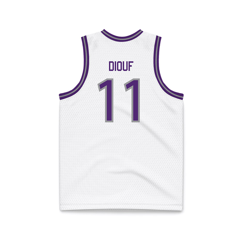 Northern Iowa - NCAA Men's Basketball : Ismael Diouf - White Basketball Jersey-1