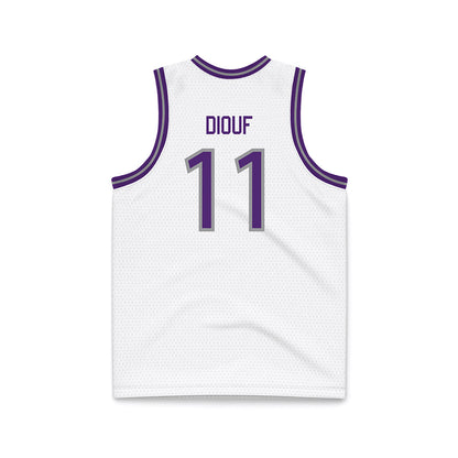 Northern Iowa - NCAA Men's Basketball : Ismael Diouf - White Basketball Jersey-1