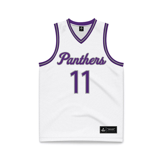 Northern Iowa - NCAA Men's Basketball : Ismael Diouf - White Basketball Jersey-0