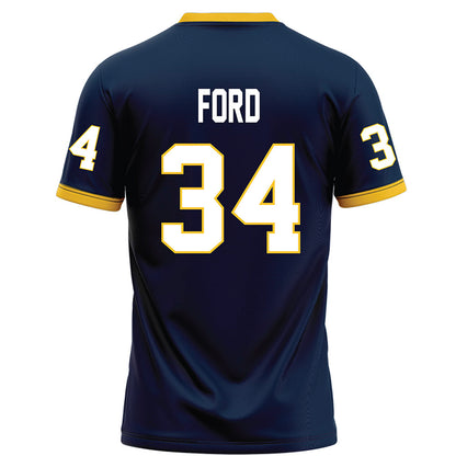 Murray State - NCAA Football : Caleb Ford - Navy Football Jersey-1