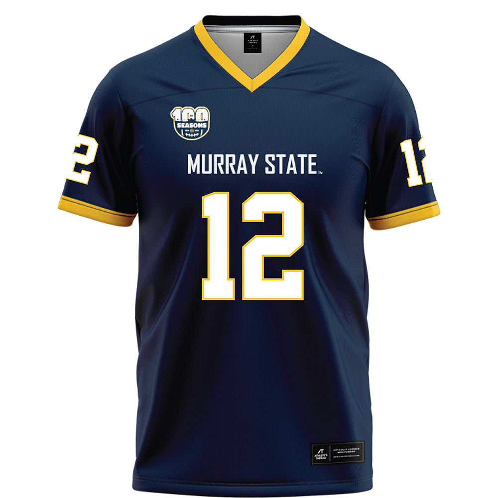 Murray State - NCAA Football : Ty Brown - Navy Football Jersey-0