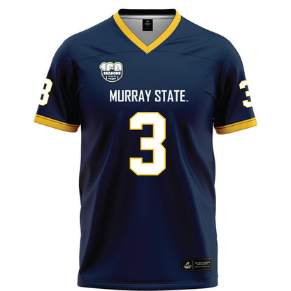 Murray State - NCAA Football : baxter wright - Navy Football Jersey-0