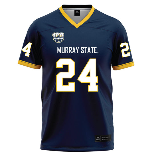 Murray State - NCAA Football : Steven Jones - Navy Football Jersey-0