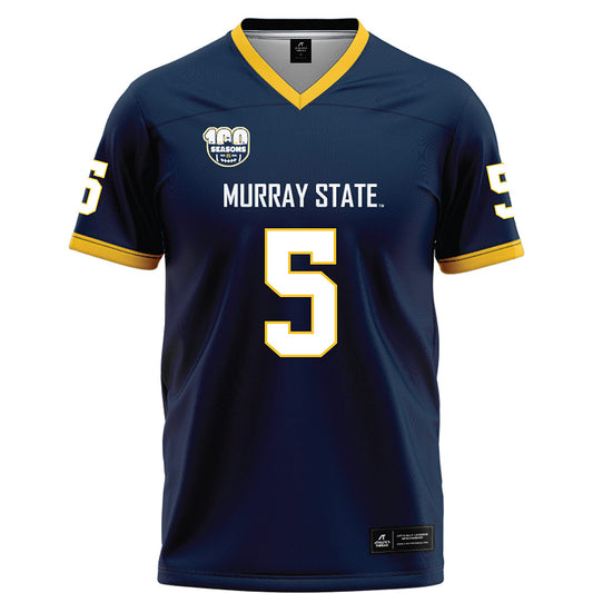 Murray State - NCAA Football : Tyrell Campbell - Navy Football Jersey-0