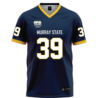 Murray State - NCAA Football : Malachi Williams - Navy Football Jersey-0
