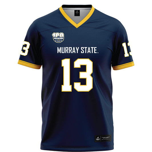 Murray State - NCAA Football : Trey Firestone - Navy Football Jersey-0