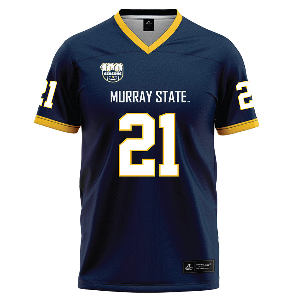 Murray State - NCAA Football : Kyson Morgan - Navy Football Jersey-0