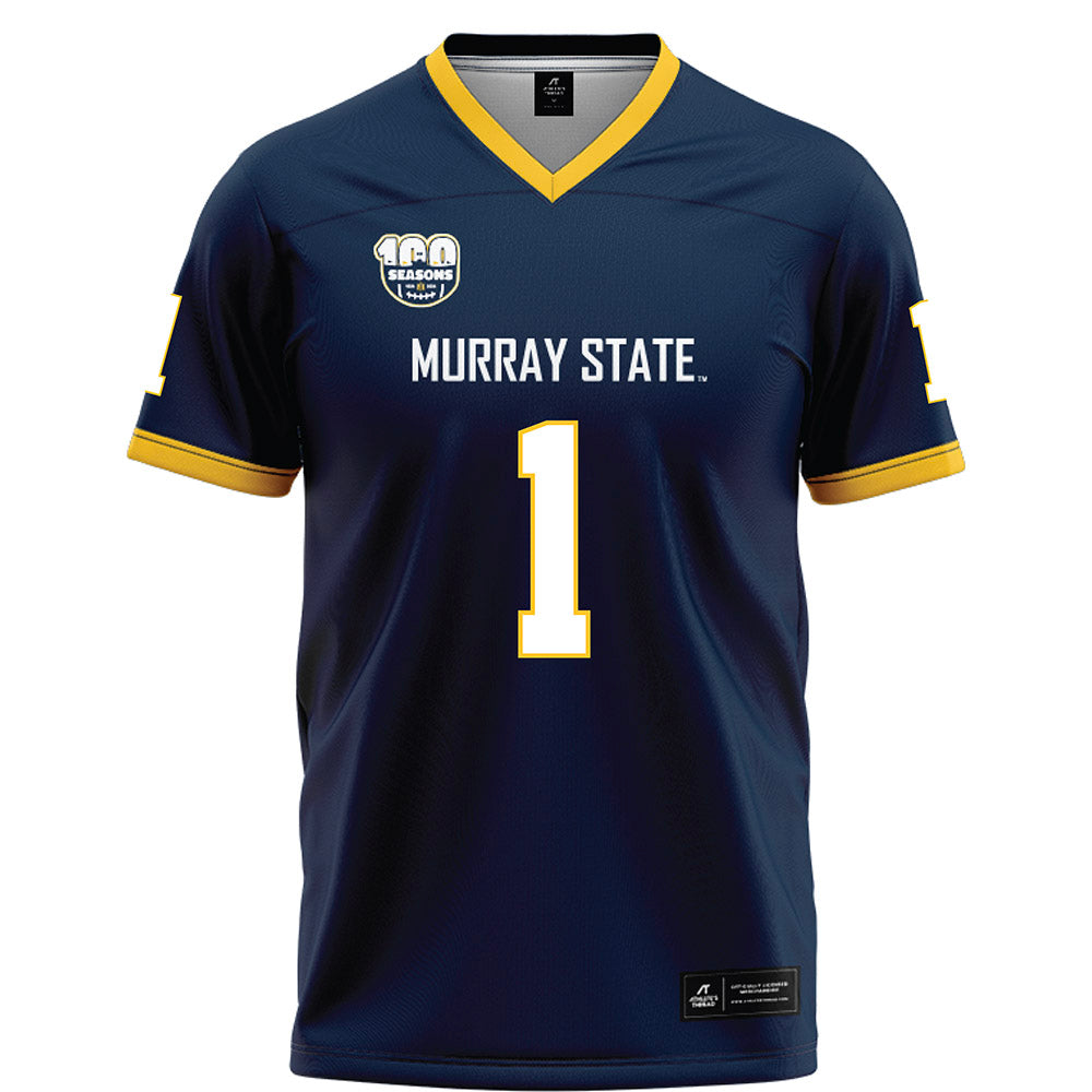 Murray State - NCAA Football : Cam Bulluck - Navy Football Jersey-0