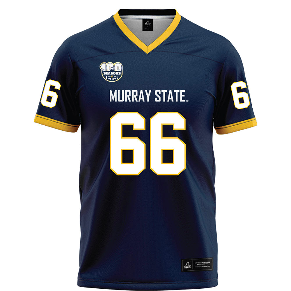 Murray State - NCAA Football : Spencer Newman - Navy Football Jersey-0