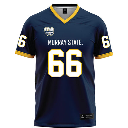 Murray State - NCAA Football : Spencer Newman - Navy Football Jersey-0