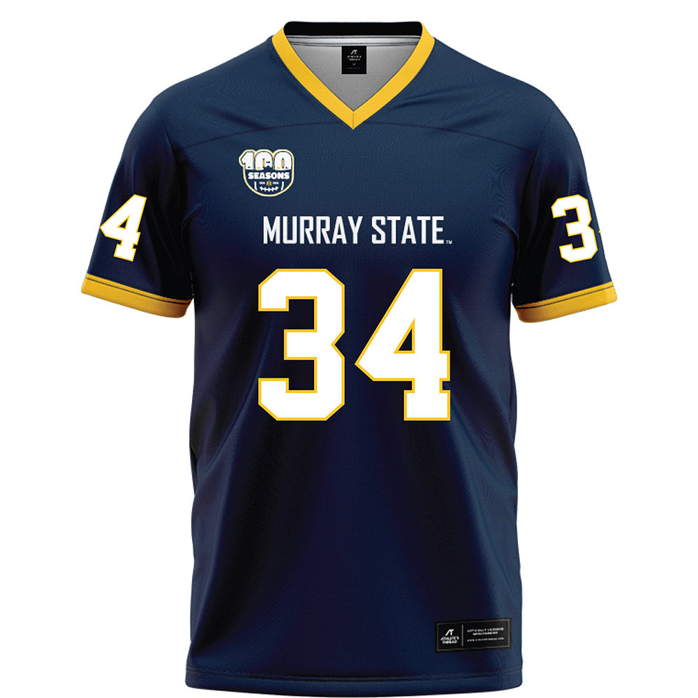 Murray State - NCAA Football : Spencer Conn - Navy Football Jersey-0
