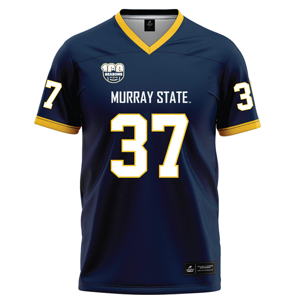 Murray State - NCAA Football : Dax Pregeant - Navy Football Jersey-0