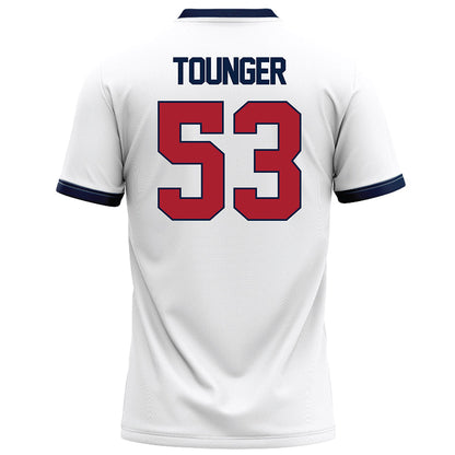 Liberty - NCAA Football : Nikodemus Tounger - White Football Jersey-1