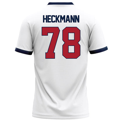 Liberty - NCAA Football : Blake Heckmann - White Football Jersey-1