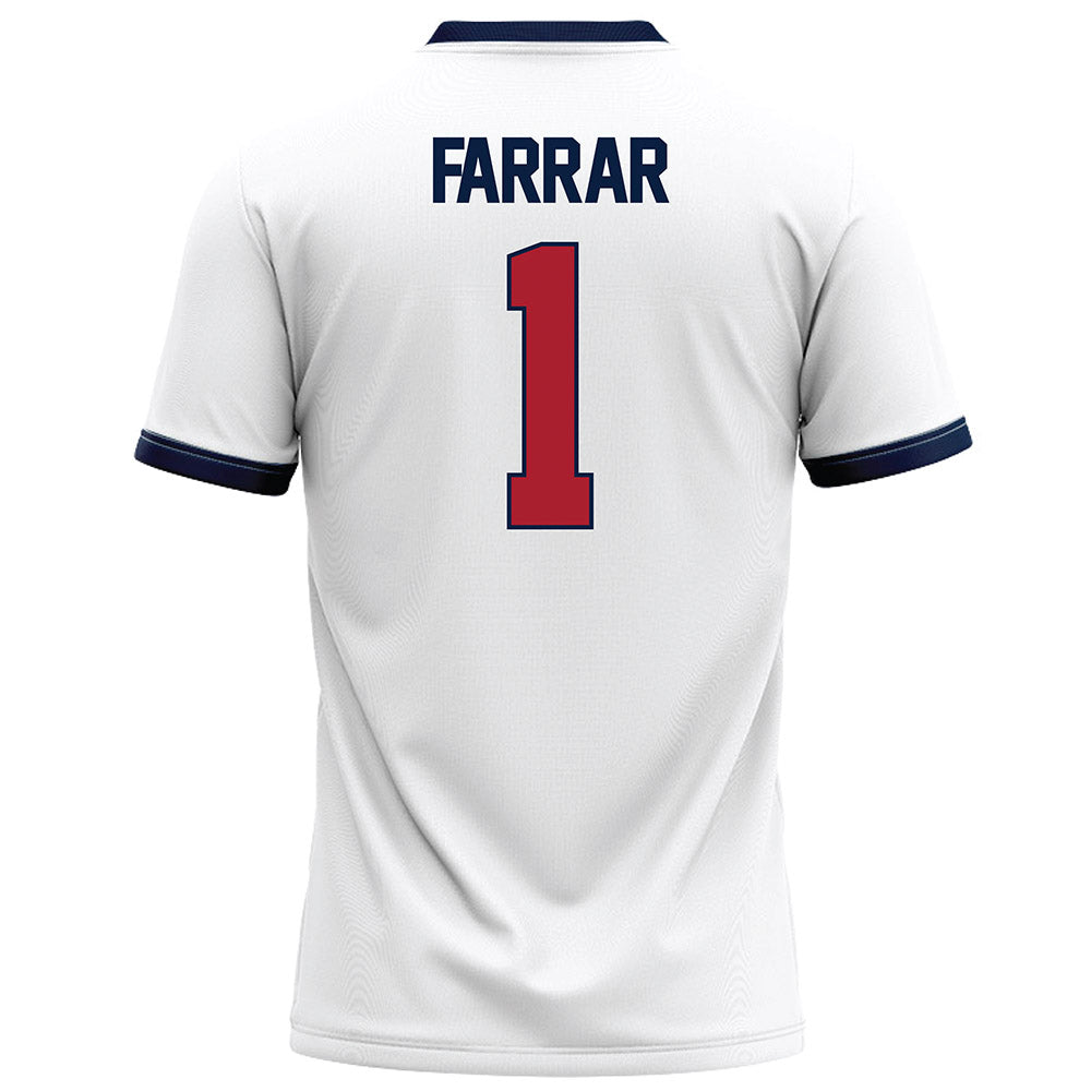 Liberty - NCAA Football : Derrell Farrar - White Football Jersey-1