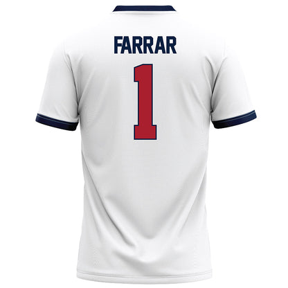 Liberty - NCAA Football : Derrell Farrar - White Football Jersey-1