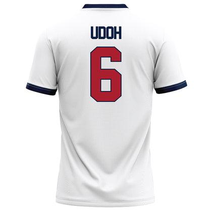 Liberty - NCAA Football : Kanye Udoh - White Football Jersey-1