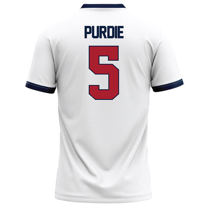 Liberty - NCAA Football : Deshawn Purdie - White Football Jersey-1