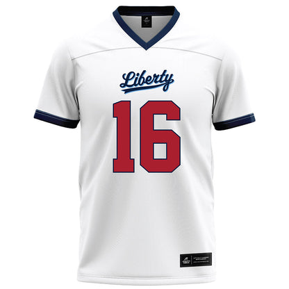 Liberty - NCAA Football : Tyrell Gainey - White Football Jersey-0