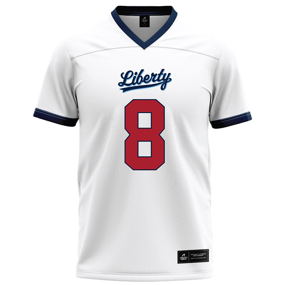 Liberty - NCAA Football : Nasir Newkirk - White Football Jersey-0