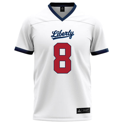 Liberty - NCAA Football : Nasir Newkirk - White Football Jersey-0