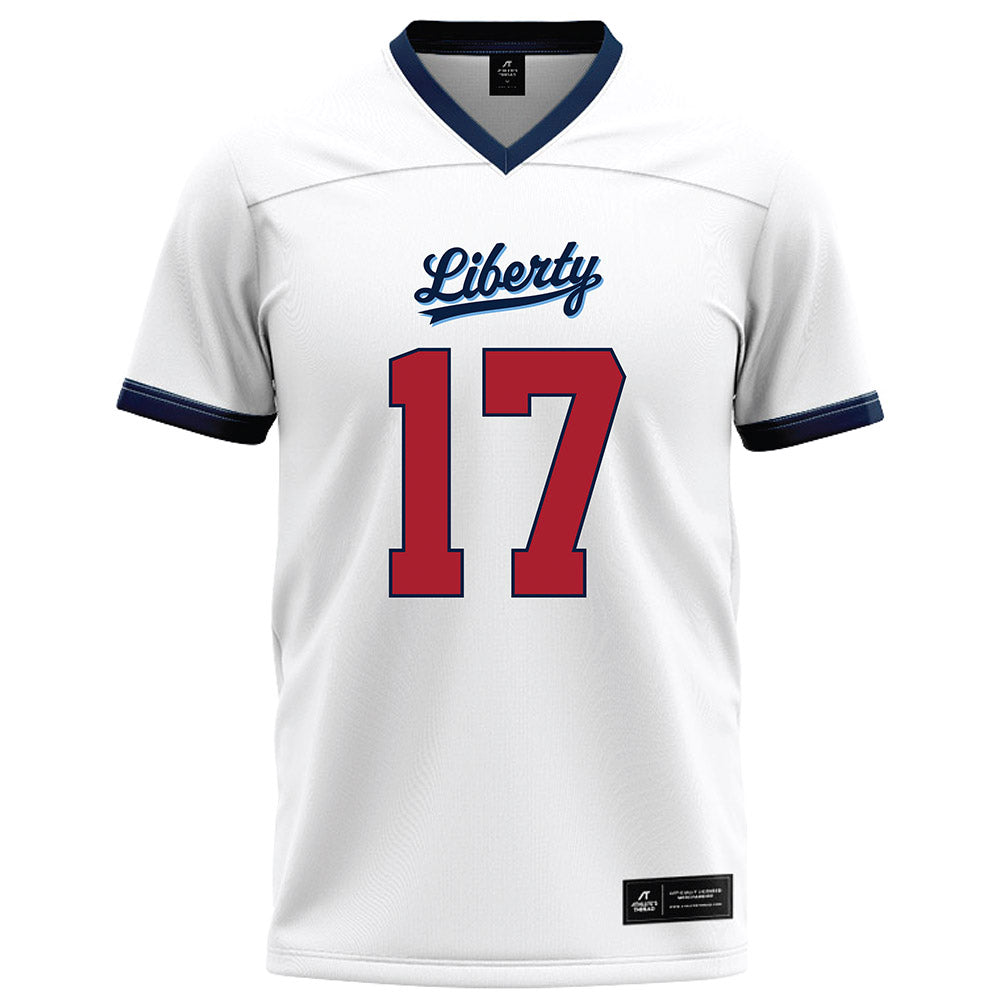 Liberty - NCAA Football : Jayden Davis - White Football Jersey-0