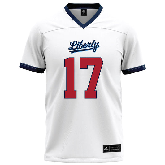 Liberty - NCAA Football : Jayden Davis - White Football Jersey-0