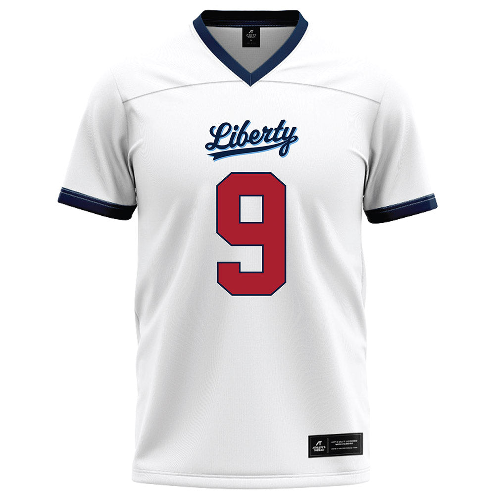 Liberty - NCAA Football : Deuce Spurlock - White Football Jersey-0