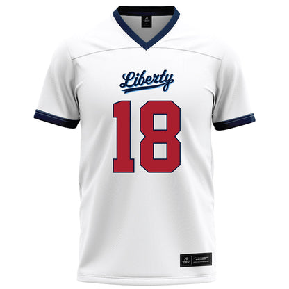 Liberty - NCAA Football : Jachin Davis - White Football Jersey-0