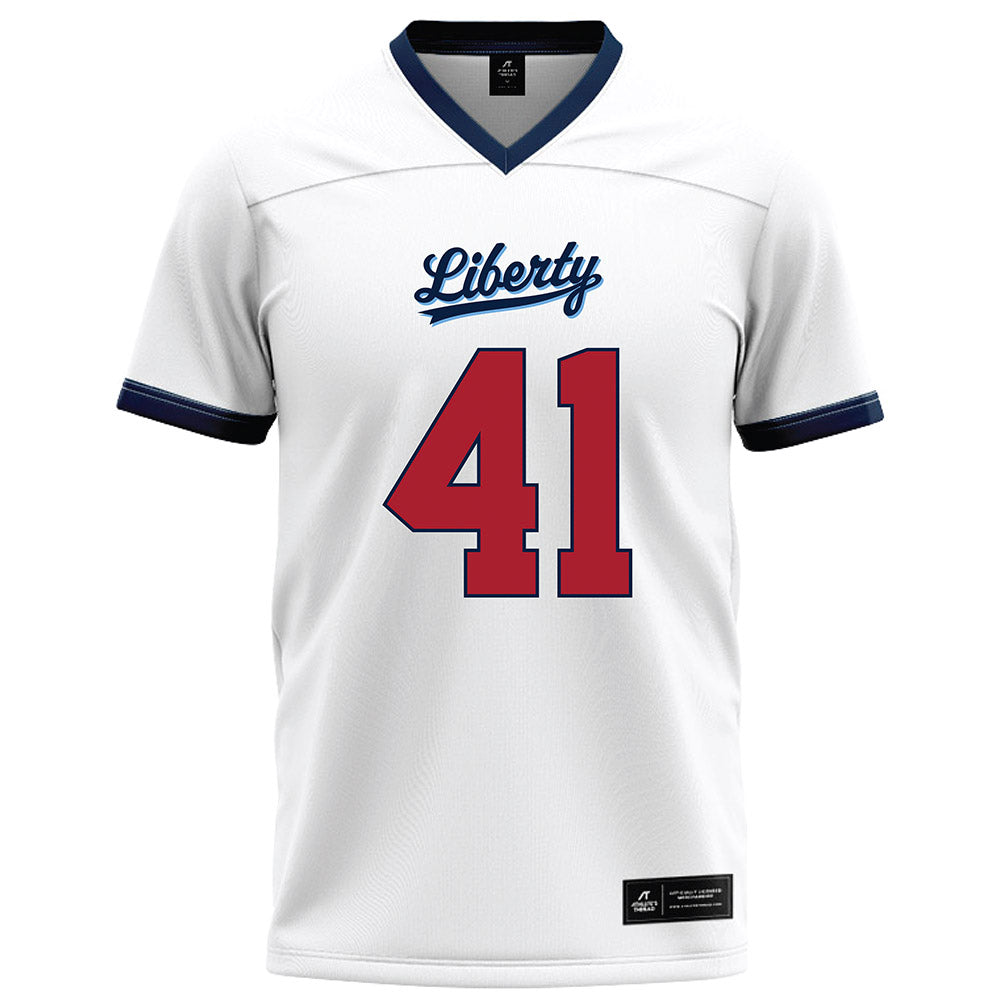 Liberty - NCAA Football : Greg Rivera - White Football Jersey-0