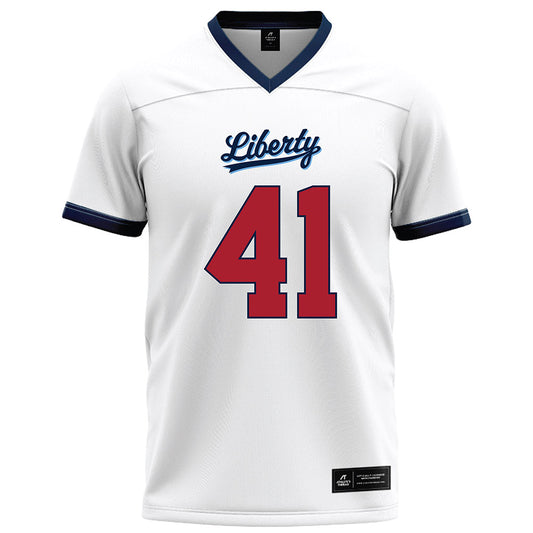 Liberty - NCAA Football : Greg Rivera - White Football Jersey-0