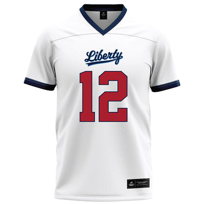 Liberty - NCAA Football : Prince Cottonham - White Football Jersey-0