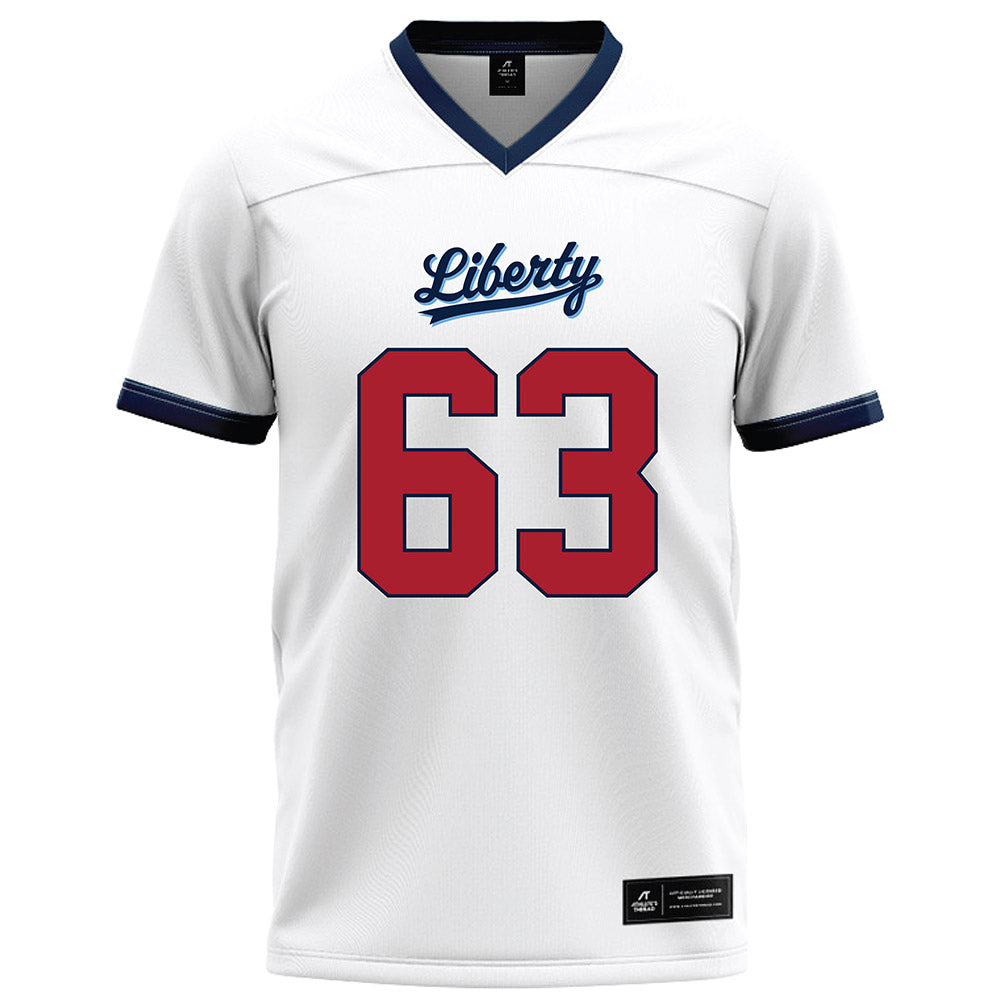 Liberty - NCAA Football : Daniel Schiffert - White Football Jersey-0