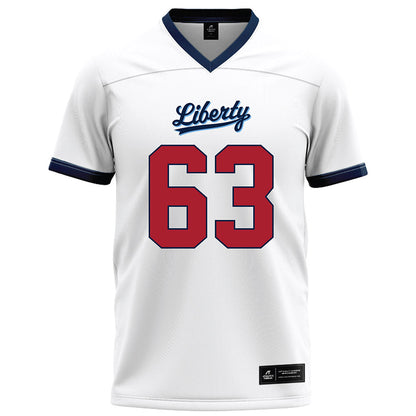 Liberty - NCAA Football : Daniel Schiffert - White Football Jersey-0